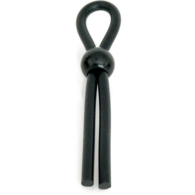 Cock Leash Single Black Adjustable Cock Ring for Enhanced Pleasure and Control > Cock Ring > Adjustable