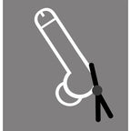 Cock Leash Single Black Adjustable Cock Ring and Control > Cock Ring > Adjustable