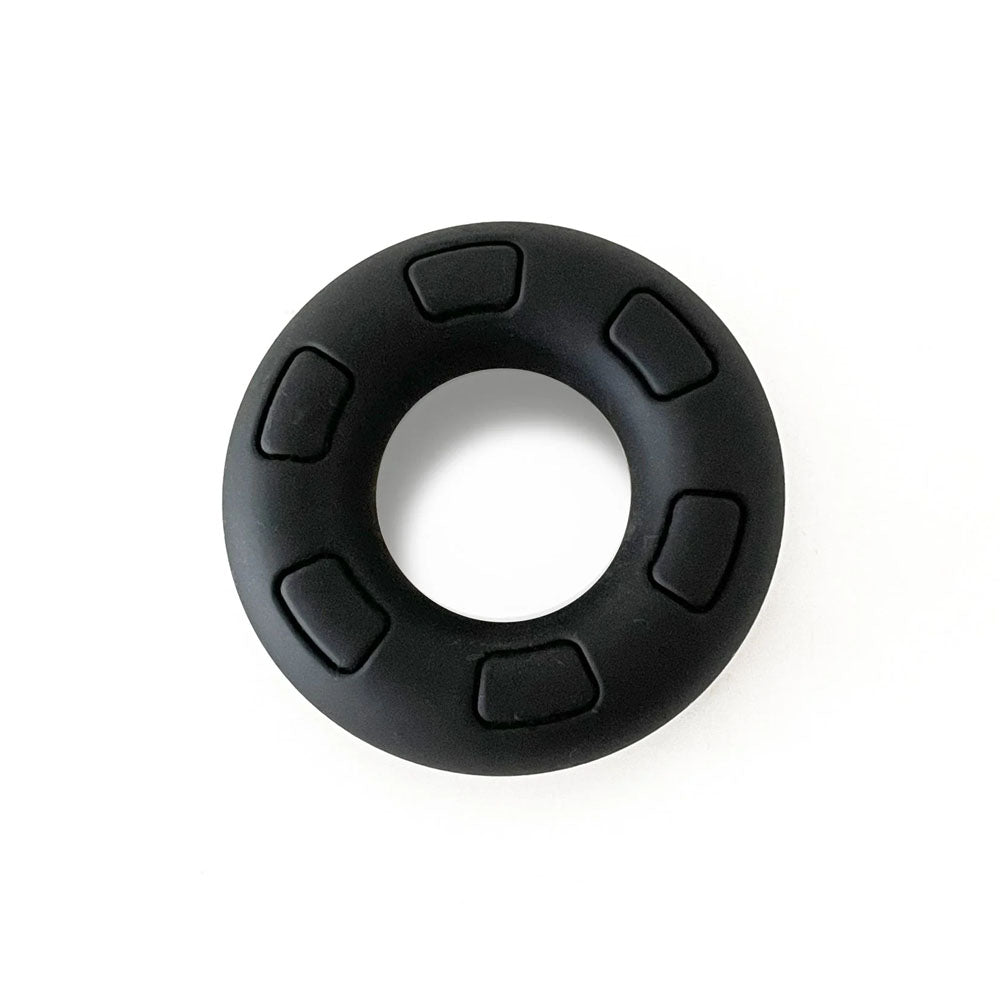 Daddy Silicone Ring Black with 3.0cm Inner Diameter > Cock Ring > Single