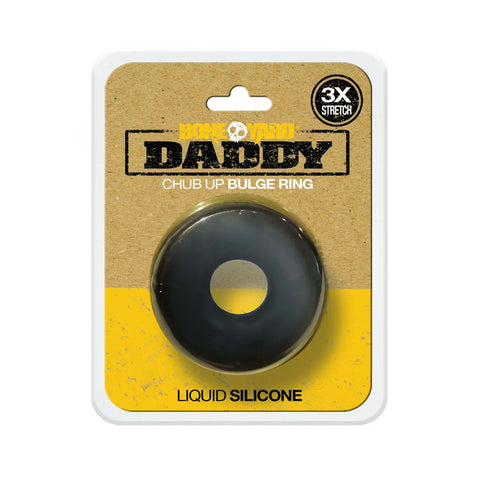 Daddy Silicone Ring Black with 3.0cm Inner Diameter > Cock Ring > Single
