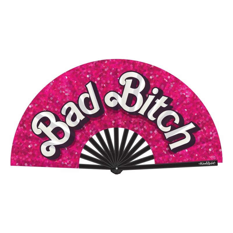 Bad Bitch Oversized Folding Fan Pink > Clothes > Accessories