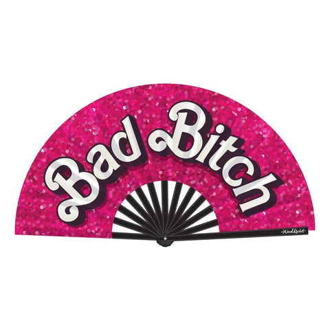 Bad Bitch Oversized Folding Fan Pink > Clothes > Accessories