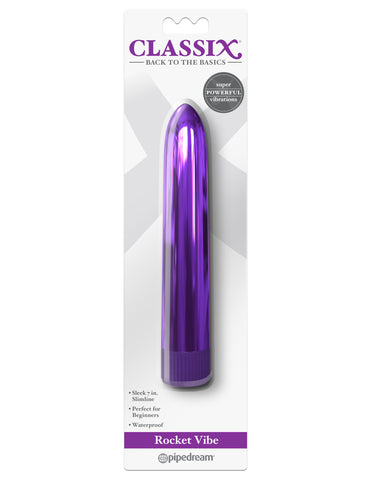 Classix Metallic Rocket Vibe – 7 Inch Vibrator > Vibrators > Standard Vibrators