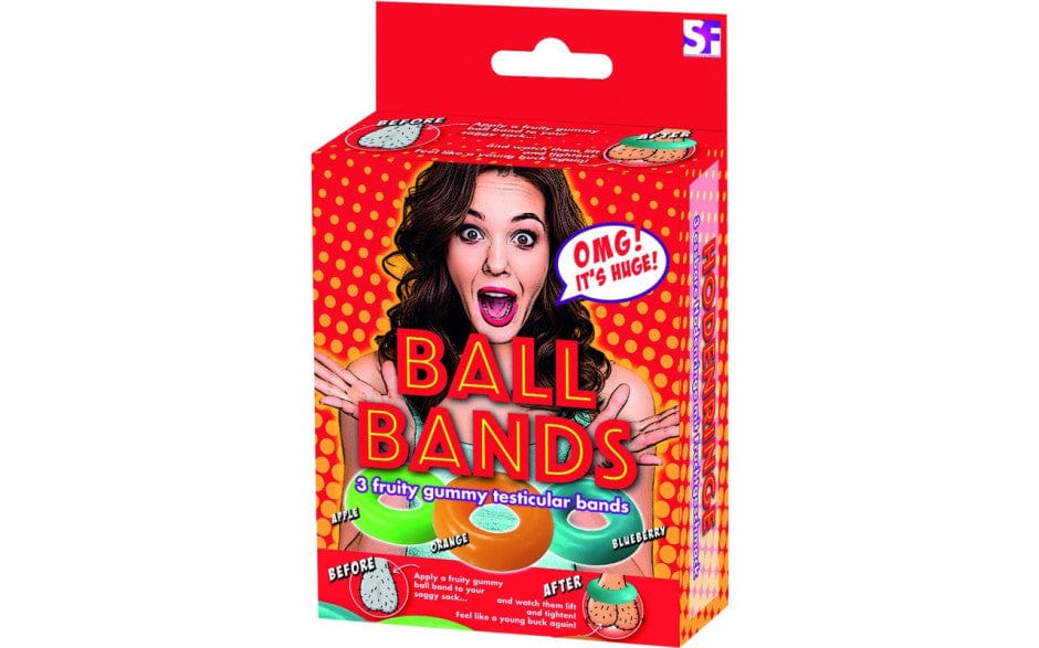 Ball Bands Gummy (Apple Orange Blueberry) – Edible Cock Ring Gag Gifts & Novelties