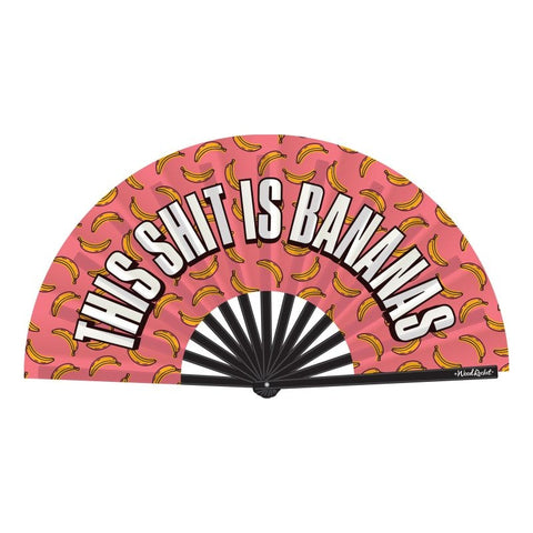 Banana Print Folding Fan > Clothes > Accessories