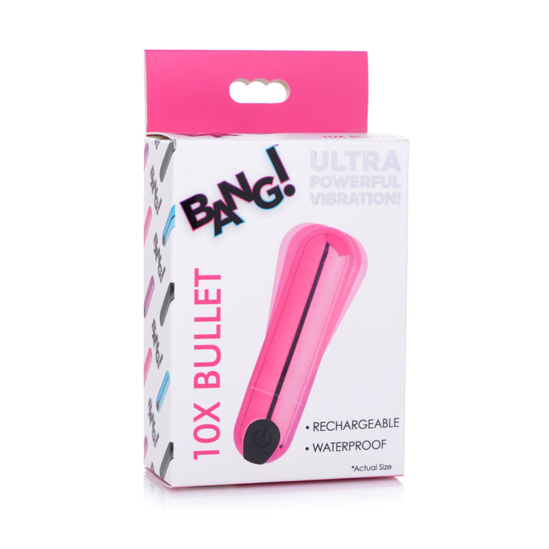 Bang! 10X Vibrating Metallic Bullet – USB Rechargeable Bullet Vibrator > Vibrators > Mini Vibrators Main image