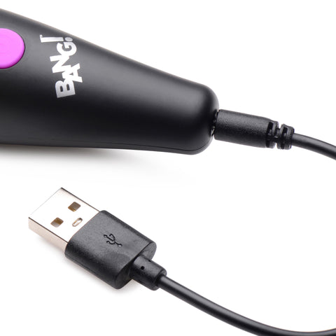 Bang! 10x Vibrating Mini Silicone Wand Purple – Travel Size with Flexible Neck and Powerful Vibration > Sex Toys For Ladies > Wand Massagers and Attachments