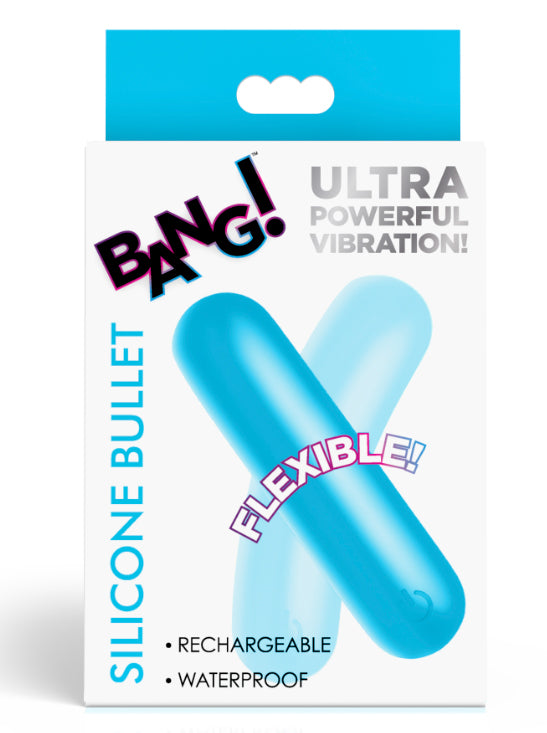 Bang Flexible Silicone Bullet Vibrator Blue Secondary image