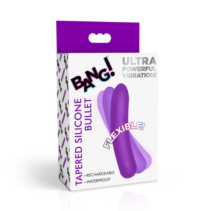 Bang Tapered Flexible Silicone Bullet Vibrator Purple > Vibrators > Mini Vibrators