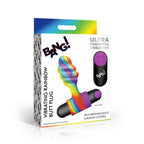 Bang Vibrating Rainbow Butt Plug with Bullet and Remote Control > Anal Range > Vibrating Butt Plugs