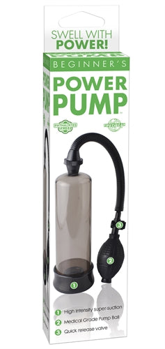 Beginner's Power Pump Smoke Penis Pump - 7.5" x 2.1" Insertable Secondary image