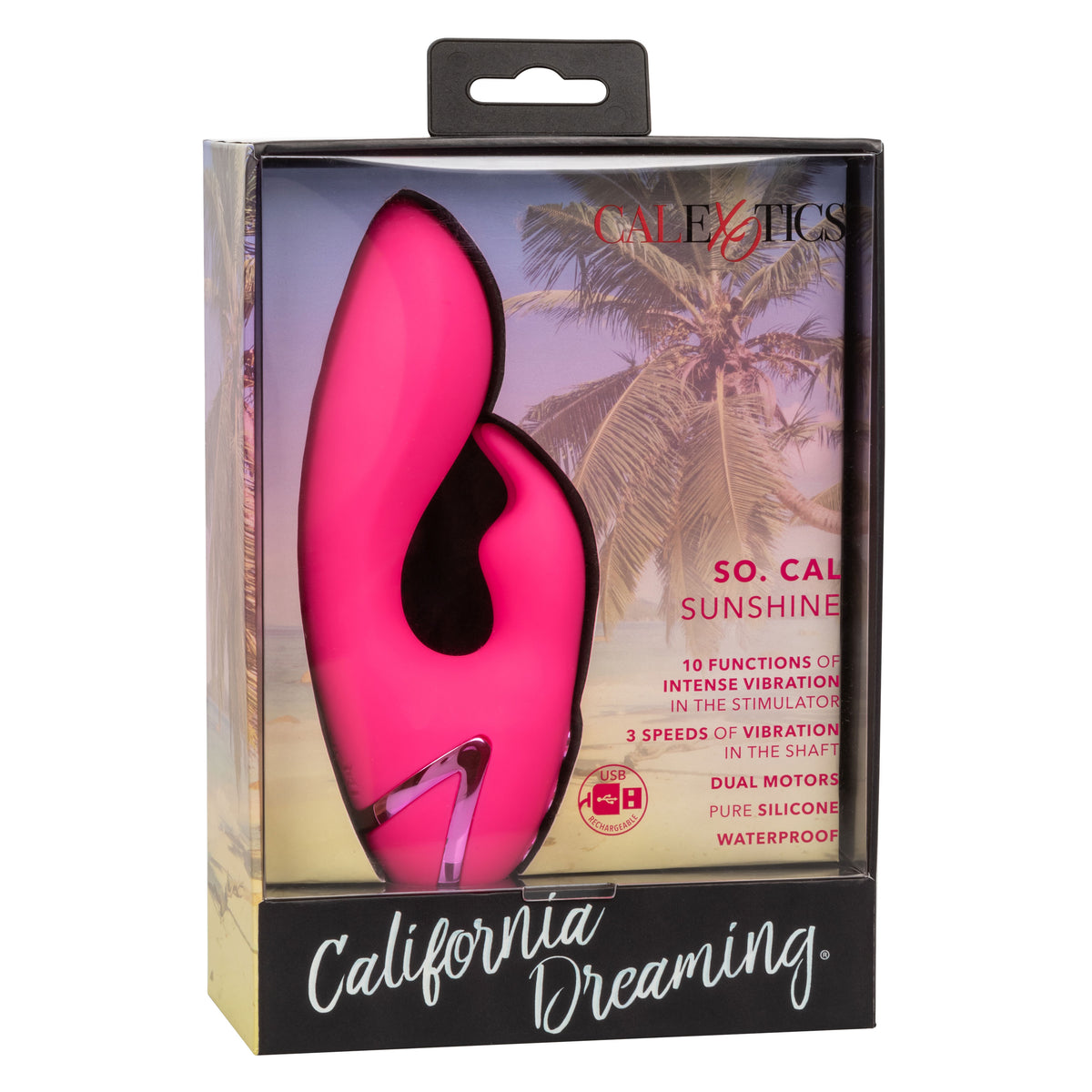 California Dreaming So Cal Sunshine 6 Inch Dual Vibe Pink > Vibrators > Ladies > Rabbit