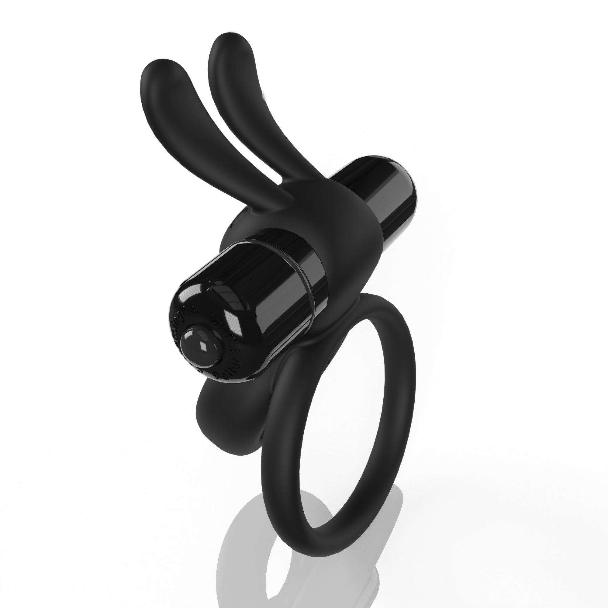 Screaming O 4B Ohare Low Pitch Bass True Silicone Double Ring Rabbit Vibrator Black > Sex Toys > Couples Toys