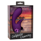 California Dreaming Huntington Beach Heartbreaker Purple Silicone Massager with Dual Motors and 10 Suction Functions Purple > Sex Toys For Ladies > Air Pulsation