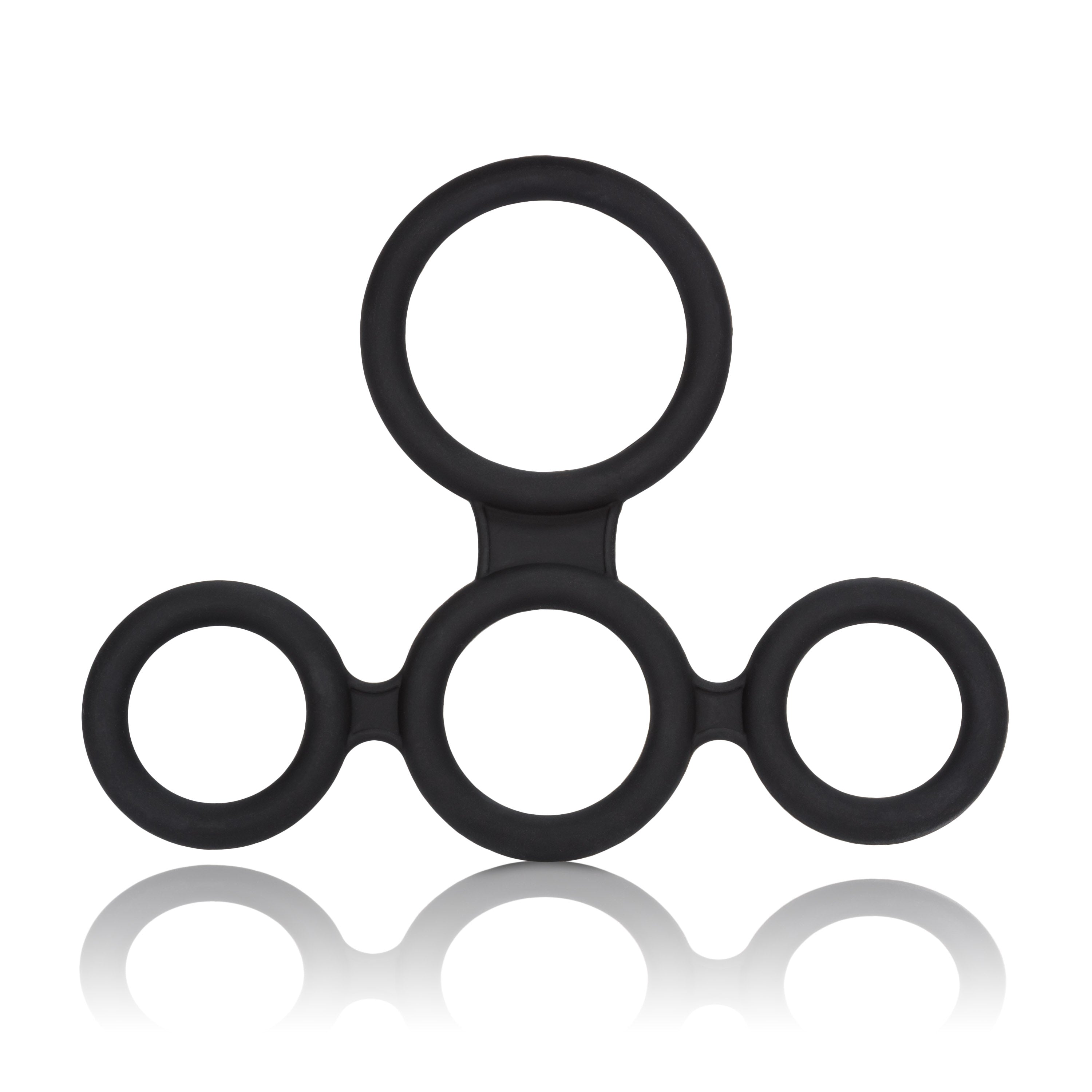 Big Man's Spreader Four-Point Erection System Black COCK RING Set