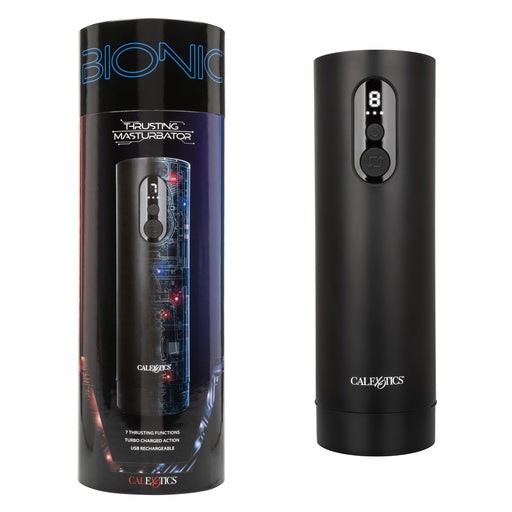 Bionic Thrusting Masturbator Black with Ultra-Soft Sleeve and Seven Thrusting Functions > Sex Toys For Men > Masturbators Premium Main image