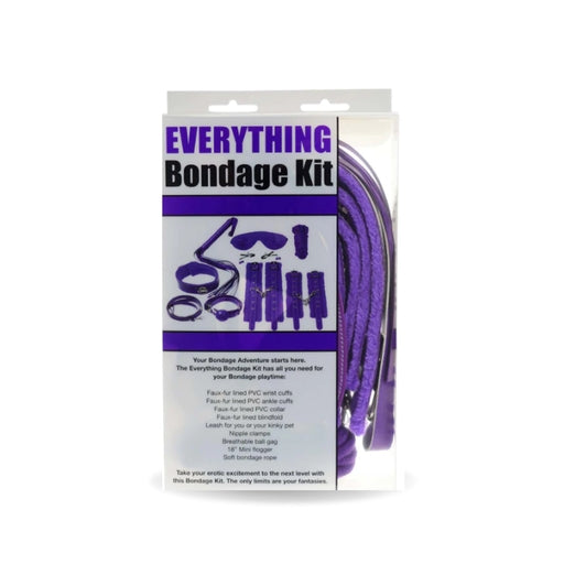 Bizarre Video Everything Bondage Kit Purple Faux-Fur Lined PVC Restraints and Accessories > Bondage Gear > Bondage Kits Main image
