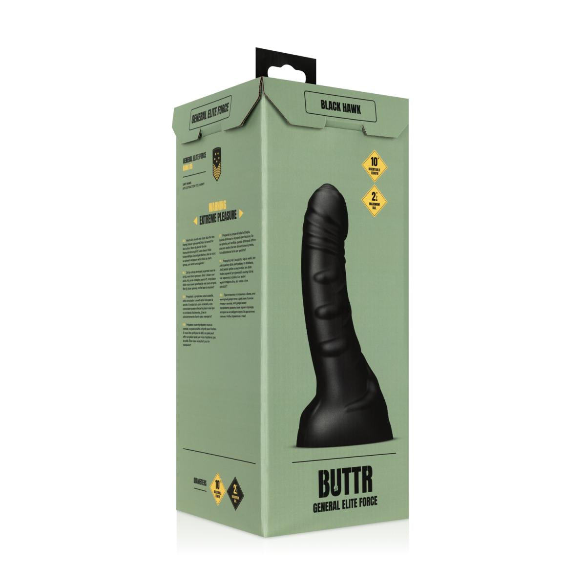 Black Hawk Curved 10 Inch Insertable Anal Dildo – Textured Prostate and G-Spot Stimulator > Dildos > Large Dildos