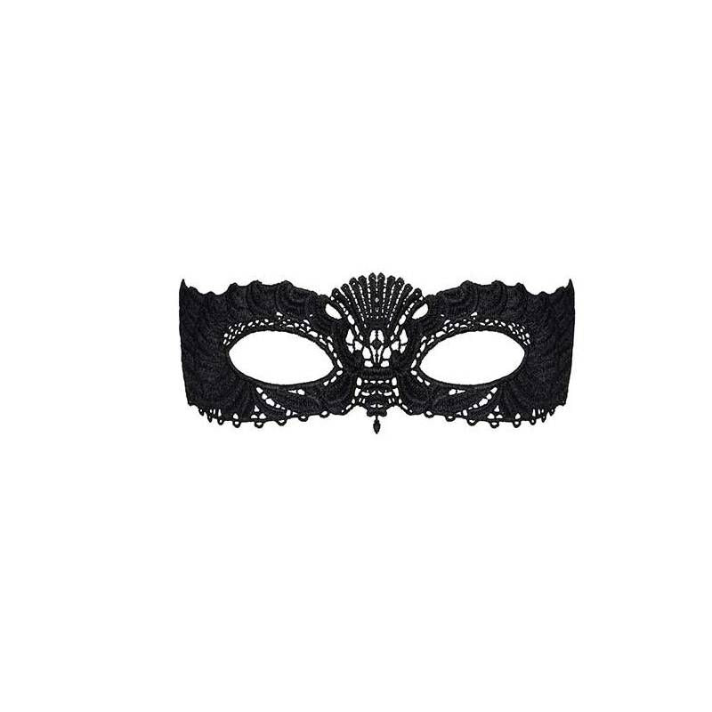 Black Mask with Ribbon Tie One Size Lingerie & Sexy Apparel