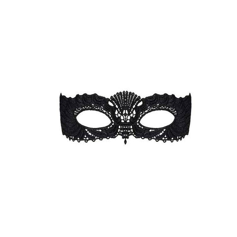 Black Mask with Ribbon Tie One Size Lingerie & Sexy Apparel