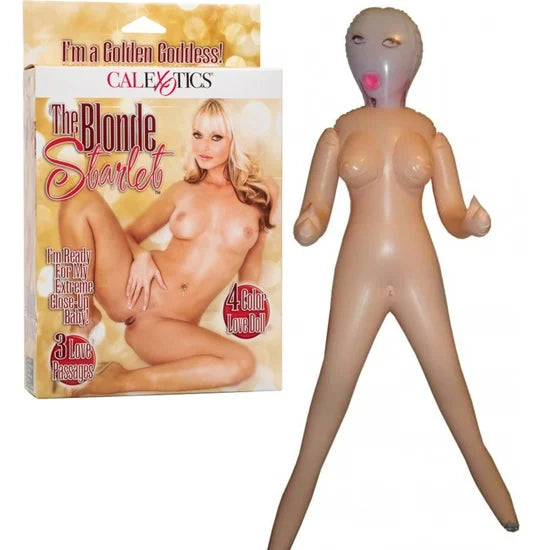 Blonde Starlet Inflatable Love Doll With Lifelike Face > Sex Toys > Sex Dolls > Inflatable Main image