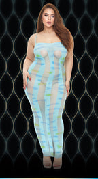Blue Horizon Maxi Dress Sheer Erotic Gown > Clothes > Dresses and Chemises