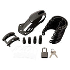 Blue Line AcrylicCock Cage Chastity Device Black > Bondage Gear > Male Chastity