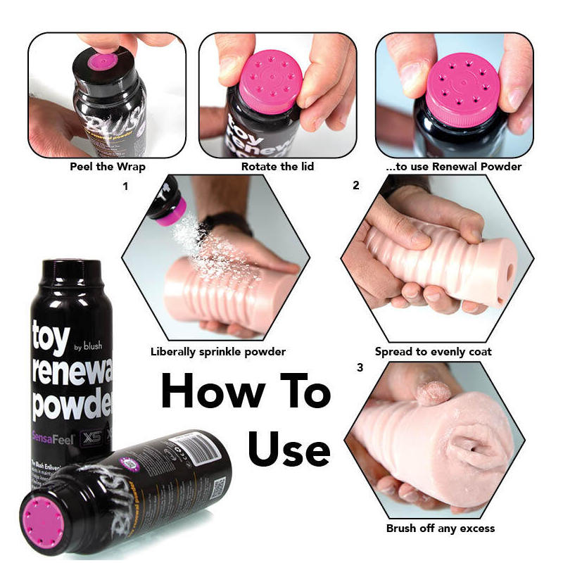 Blush Toy Renewal Powder 96g for TPE/TPR s > Essentials > Toy Cleaners