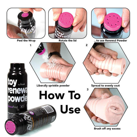 Blush Toy Renewal Powder 96g for TPE/TPR s > Essentials > Toy Cleaners