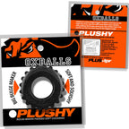 Plushy Single Ring (Black Mica) – Cushy Flexible Cock Ring Black > Cock Ring > Single