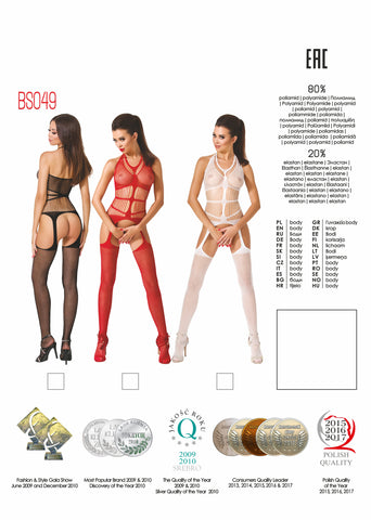 Bodystocking BS049 White Bodystocking