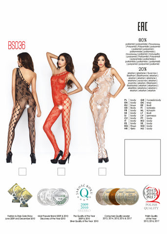 Bodysuit Black Size Medium - Alluring Elegance Bodystocking