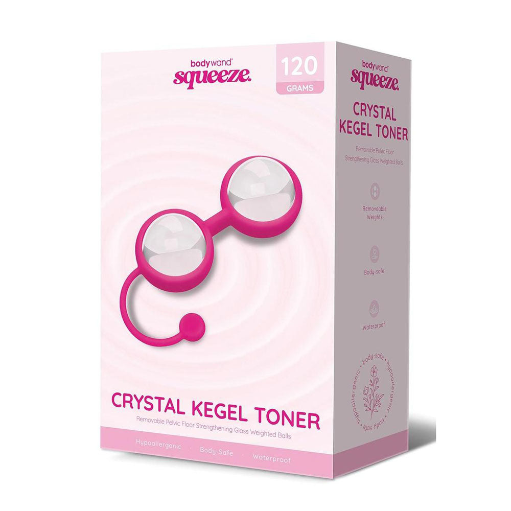 Bodywand Squeeze Crystal Kegel Toner Glass Weighted Kegel Balls Set > Sex Toys For Ladies > Kegel Exercise