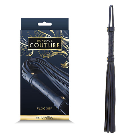 Bondage Couture Flogger Whip for Sensual Play and Exploration Whips & Paddles