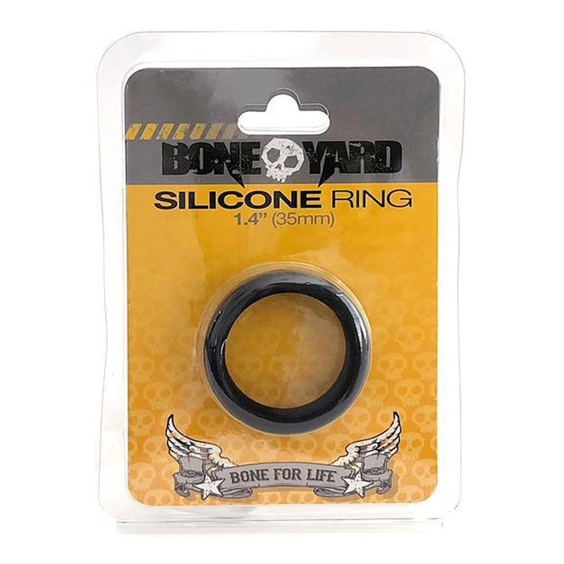 Boneyard Silicone Ring 35mm Black > Cock Ring > Single Main image