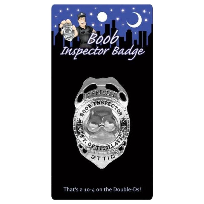 Boob Inspector Badge – Novelty Party Accessory Badge > Novelties > Bachelor & Bachelorette Items Main image