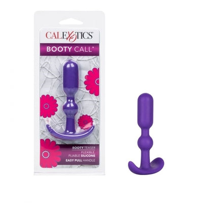 Booty Call Booty Teaser Purple 3.5 Inch Silicone Dual Groove Plug Prostate Tools