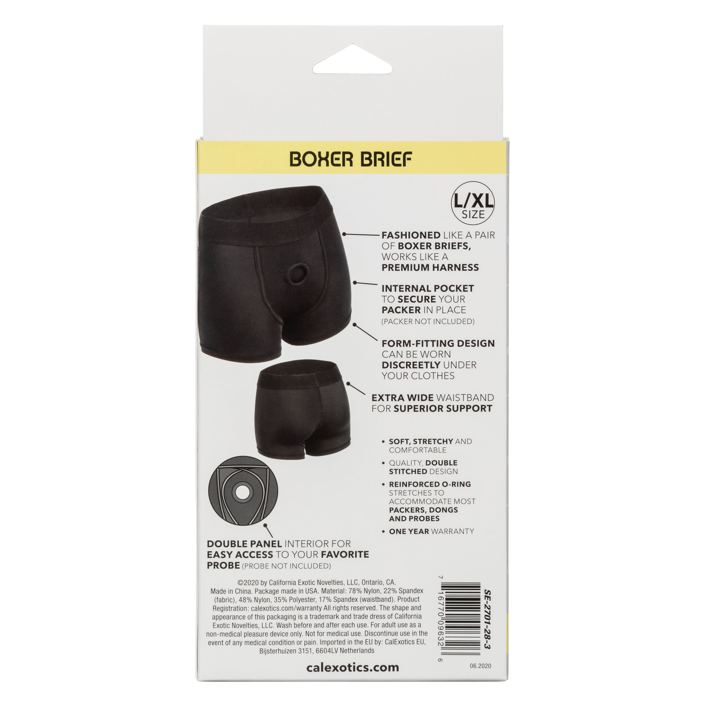 Boundless Boxer Brief Harness L XL Ultra Comfortable Support Mens Trunks