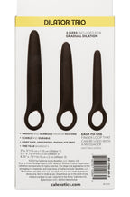 Boundless Dilator Trio Black Silicone Set with Three Graduated Sizes and Easy Finger Loop > Sex Toys > Dilators