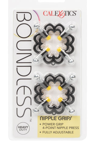 Boundless Nipple Grips Heavy Duty Fully Adjustable 4-Point Press Clamp Set Nipple Stimulators