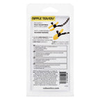 Boundless Nipple Teasers Adjustable Black Chain with Yellow Silicone Coated Clamps and Crystal Adornments > Sex Toys > Nipple Clamps