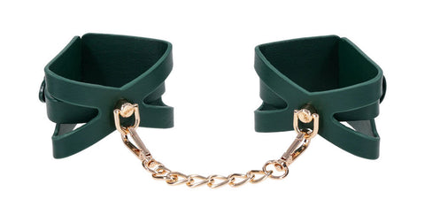 Indica Cutout Cuffs (Green) – Luxury Collar > Bondage Gear > Collars & Leashes
