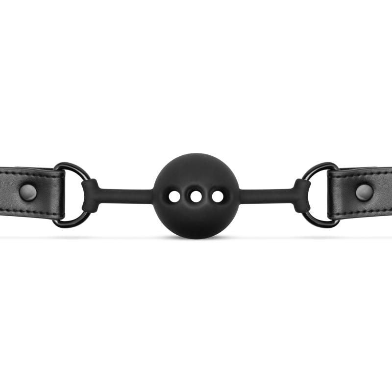 Breathable Silicone Ball Gag for Beginners in Black Gags