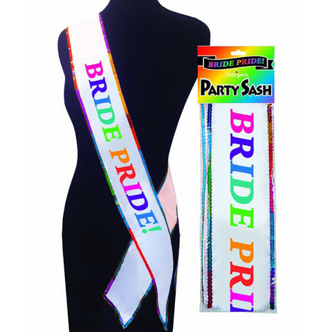 Bride Pride Sash for Hens Party Celebration and Novelty Accessory > Novelties > Party Supplies
