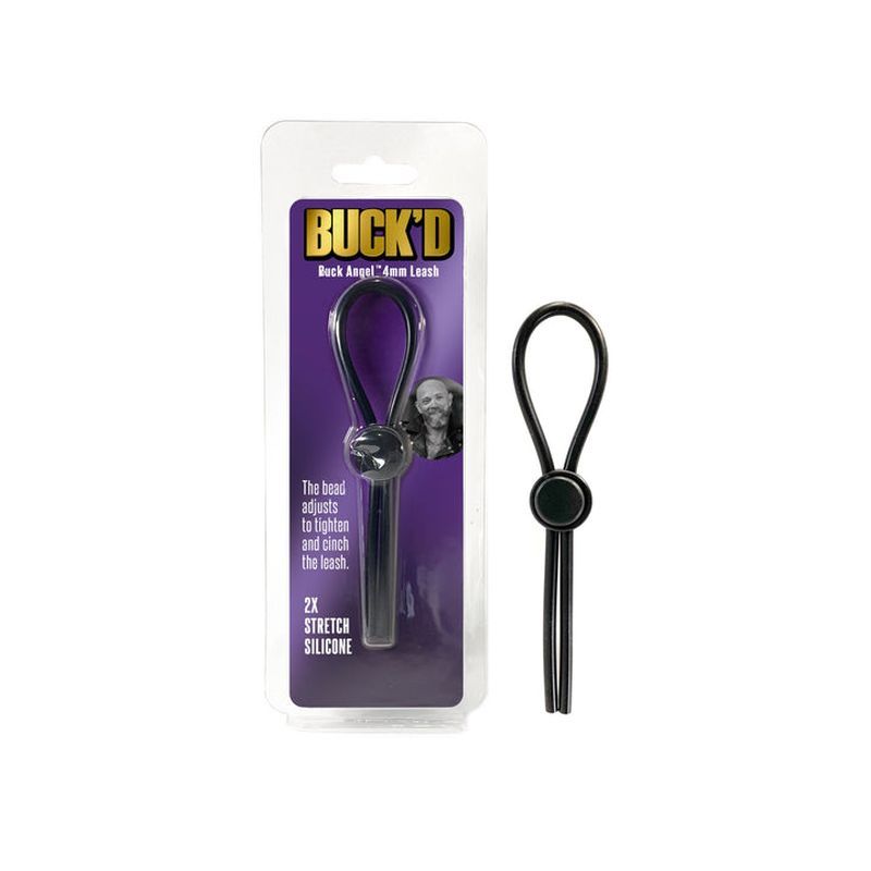 Buckd 4mm Adjustable Bead Cock Leash Black Secondary image
