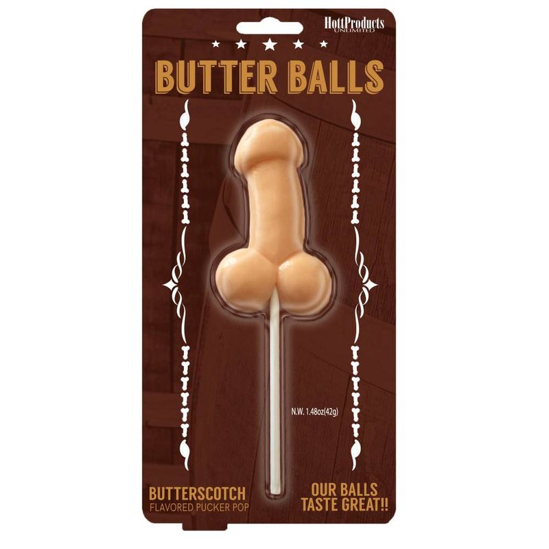 Butterballs Butterscotch Pecker Lollipop > Novelties > Candy & Edible Items Main image