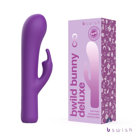 Bwild Bunny Infinite Deluxe 19.3 cm USB Rechargeable Rabbit Vibrator Purple VIBRATORS-RABBIT