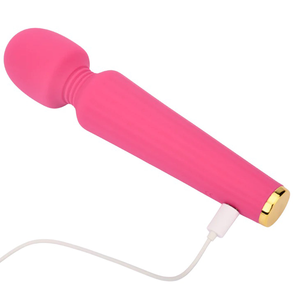 Intimately GG The GG Wand Pink Silicone Cordless Vibrator with Gold Accents Default Title > Sex Toys > Massage Wands
