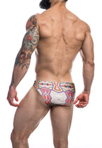 Cut for Men Low Rise Bikini Brief Atzec Pattern XL Default Title > Clothes > Mens Briefs