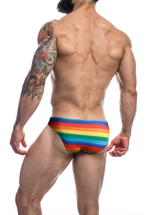 Cut for Men Low Rise Bikini Brief Rainbow XL